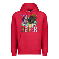 Cardinal happy easter heifer Premium Hoodie - Neo Western