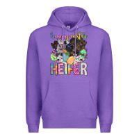 Purple happy easter heifer Premium Hoodie - Neo Western