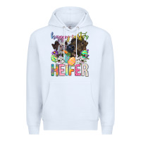 White happy easter heifer Premium Hoodie - Neo Western