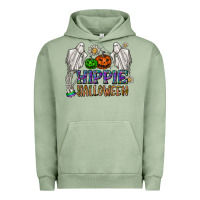 Pigment Oil Green hippie halloween Urban Hoodie - CowhideDigitalArt