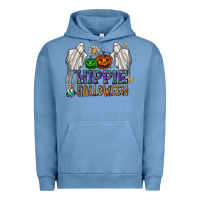 Pigment Pebble Blue hippie halloween Urban Hoodie - CowhideDigitalArt