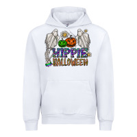 White hippie halloween Urban Hoodie - CowhideDigitalArt