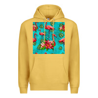Antique Gold flamingo seamless pattern Premium Hoodie - HRA Design Shop