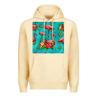 Pina Colada flamingo seamless pattern Premium Hoodie - HRA Design Shop