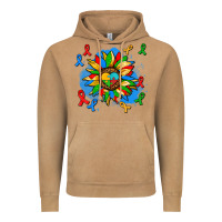 Vintage Camel autism sunflower ribbon Vintage Hoodie - AdoDesignShop