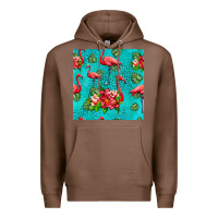 Chestnut flamingo seamless pattern Premium Hoodie - HRA Design Shop