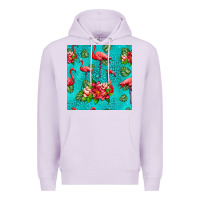 Lilac flamingo seamless pattern Premium Hoodie - HRA Design Shop