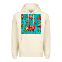 Sandshell flamingo seamless pattern Premium Hoodie - HRA Design Shop
