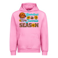 Fuchsia Pink basketball is my favorite season Urban Hoodie - HRA Design Shop