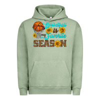 Pigment Oil Green basketball is my favorite season Urban Hoodie - HRA Design Shop