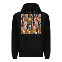 Black western farm animals seamless pattern Premium Hoodie - HRA Design Shop
