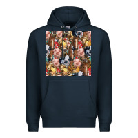 Navy western farm animals seamless pattern Premium Hoodie - HRA Design Shop