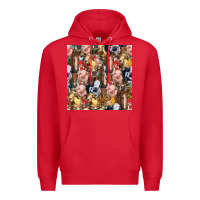 Red western farm animals seamless pattern Premium Hoodie - HRA Design Shop
