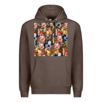 Coffee western farm animals seamless pattern Premium Hoodie - HRA Design Shop