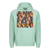 Seafoam western farm animals seamless pattern Premium Hoodie - HRA Design Shop