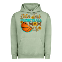 Pigment Oil Green livin' that basketball mom life Urban Hoodie - HRA Design Shop