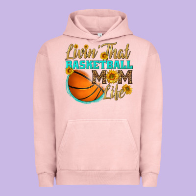 Livin' That Basketball Mom Life Urban Hoodie Designed By Hra Design Shop