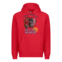 Red just a woman who loves her welder Premium Hoodie - SublimationCraftShop