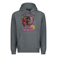 Rock just a woman who loves her welder Premium Hoodie - SublimationCraftShop