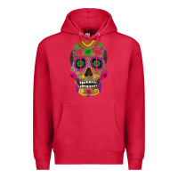 Cardinal sugar skull Premium Hoodie - FaDigitalArtStudio