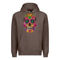 Coffee sugar skull Premium Hoodie - FaDigitalArtStudio