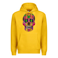 Lemon sugar skull Premium Hoodie - FaDigitalArtStudio