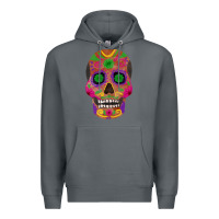 Rock sugar skull Premium Hoodie - FaDigitalArtStudio