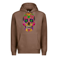Chestnut sugar skull Premium Hoodie - FaDigitalArtStudio