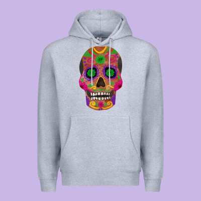 Sugar Skull Premium Hoodie Designed By Fadigitalartstudio