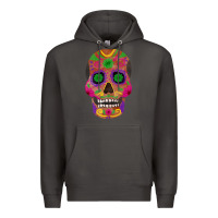 Smoke sugar skull Premium Hoodie - FaDigitalArtStudio