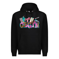 Black obgyn Premium Hoodie - AdoDesignShop