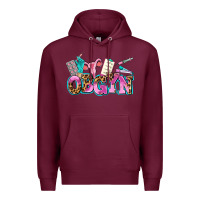 Burgundy obgyn Premium Hoodie - AdoDesignShop