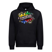 Black austism Urban Hoodie - SublimationCraftShop