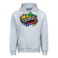 Heather Grey austism Urban Hoodie - SublimationCraftShop