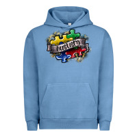 Pigment Pebble Blue austism Urban Hoodie - SublimationCraftShop