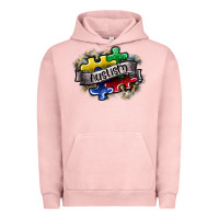 Pigment Salmon austism Urban Hoodie - SublimationCraftShop