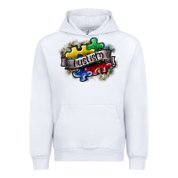 White austism Urban Hoodie - SublimationCraftShop
