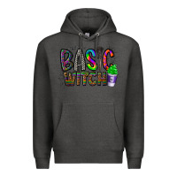 Charcoal Heather basic witch Premium Hoodie - CowhideDigitalArt