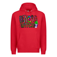 Red basic witch Premium Hoodie - CowhideDigitalArt