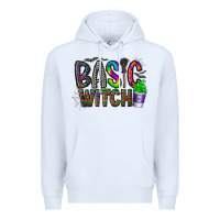 White basic witch Premium Hoodie - CowhideDigitalArt