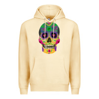 Pina Colada sugar skull Premium Hoodie - FaDigitalArtStudio