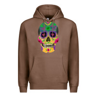 Chestnut sugar skull Premium Hoodie - FaDigitalArtStudio