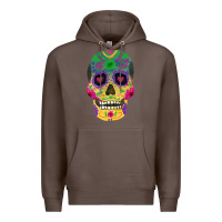 Coffee sugar skull Premium Hoodie - FaDigitalArtStudio