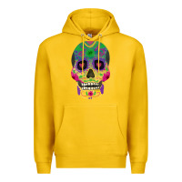 Lemon sugar skull Premium Hoodie - FaDigitalArtStudio