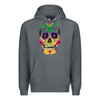 Rock sugar skull Premium Hoodie - FaDigitalArtStudio