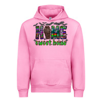 Fuchsia Pink home sweet home Urban Hoodie - CowhideDigitalArt