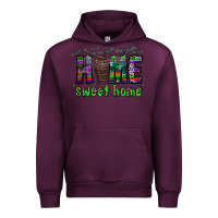 Mauve Wine home sweet home Urban Hoodie - CowhideDigitalArt