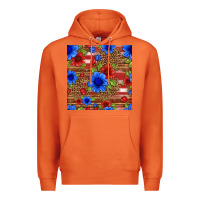 Carrot patriotic flowers seamless pattern Premium Hoodie - HRA Design Shop