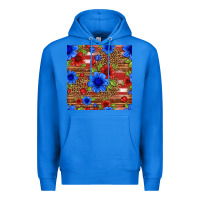True Royal patriotic flowers seamless pattern Premium Hoodie - HRA Design Shop