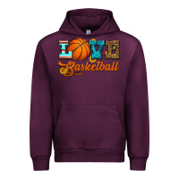 Mauve Wine love basketball Urban Hoodie - HRA Design Shop